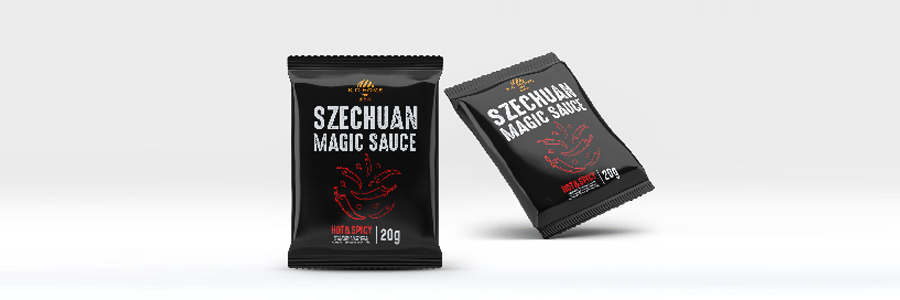 Magic sauce Pouch Packing Design