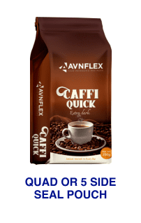 Quad or 5 Side Seal Pouch